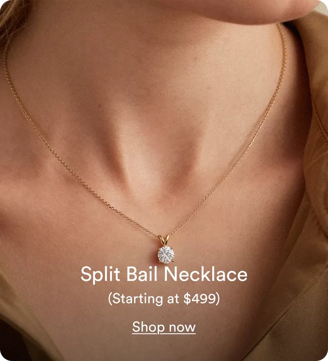 Split Bail Diamond Necklace