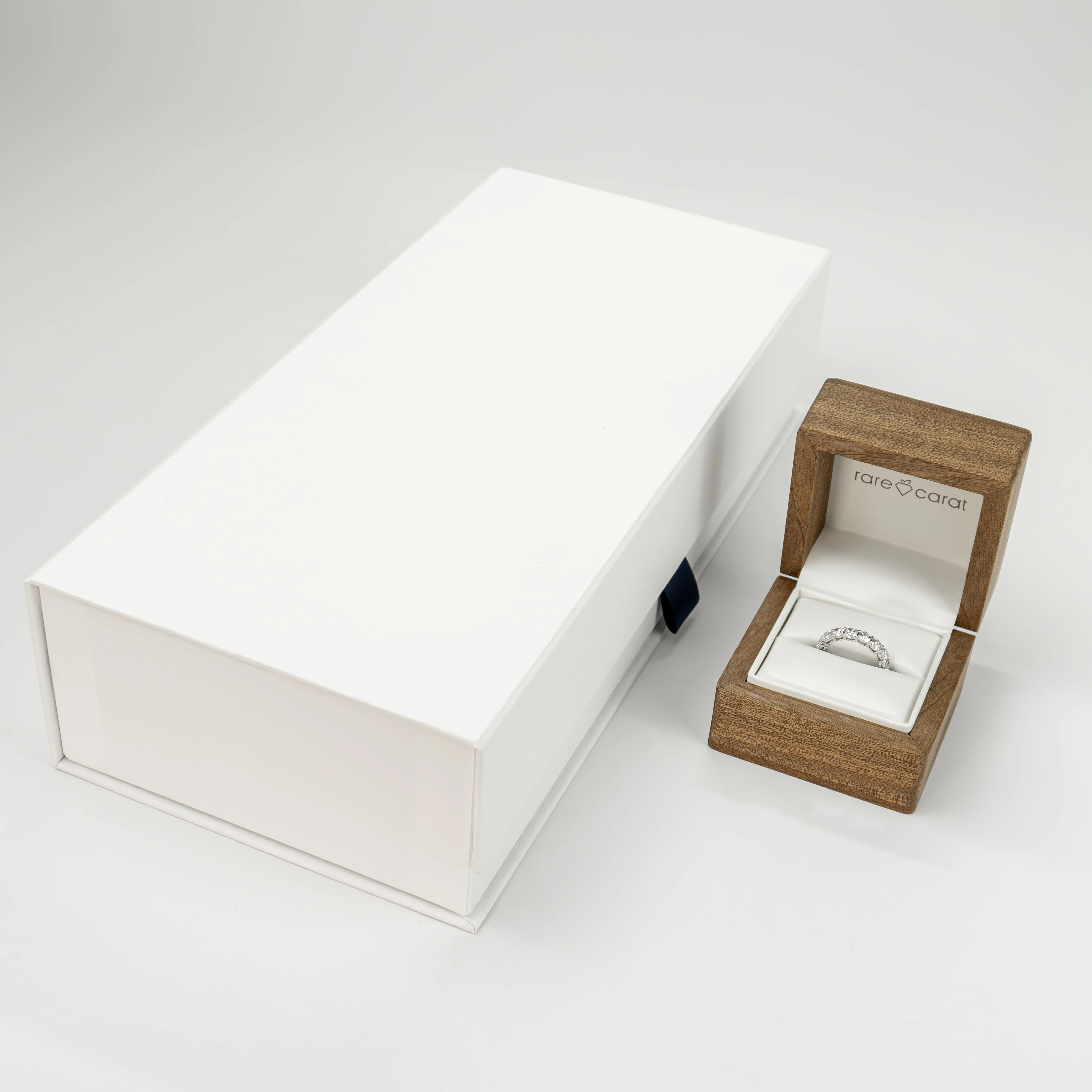 18K Rose Gold Sculpted Diamond Eternity Ring (1.00ct. tw.)